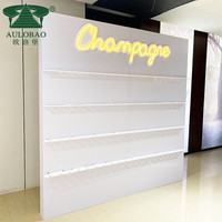 Porte-bouteilles de vin décoratifs pour événements de fête Champagne Wall Backdrop