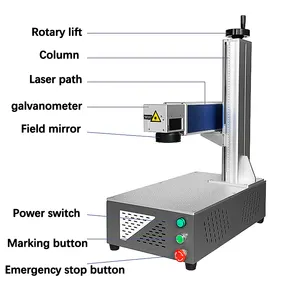 Mesin penanda laser portabel mesin ukiran logam pola huruf aksesori perangkat keras mesin tulisan laser