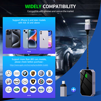 Adaptador Inalámbrico Car Play Fuallwin, Éxito de Ventas en Línea, Actualización USB Plug & Play Dongle Smart Box Carplay para Coches iPhone