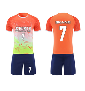 KUYI定制夏季足球训练服套装批发定制成人足球球衣和运动服男式球衣 - Product Image 5