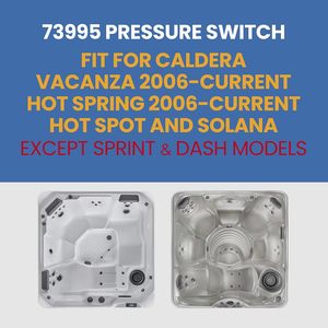 Interrupteur de pression de remplacement pour chauffages de spas et bains à remous, compatible avec les modèles Watkins Solana <span class=keywords><strong>Caldera</strong></span> pour Spot Relay/Rhythm/Tempo (2011+) SX TX - Product Image 3