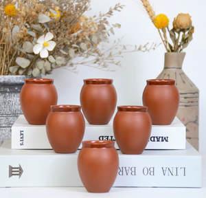 Taza de Cerámica Hecha a Mano de 10 Onzas, Diseño Clásico, Arcilla de Terracota, Cantaritos <span class=keywords><strong>Mexicanos</strong></span> para Tequila, Tazas de Café de Cerámica Vintage - Product Image 3