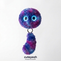 Pendentif en peluche IA ChatGPT Galaxy Purple, LED variable Nébuleuse Nuage, Recharge rapide USB-C, Contes pour le coucher, Apprentissage des langues
