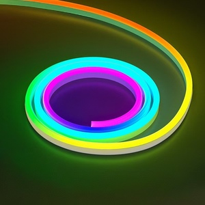 Néon LED RGB SMD5050 IP65 en silicone flexible, haute luminosité, 360 degrés, dimmable, éclairage pour centre commercial, approuvé RoHS - Product Image 2