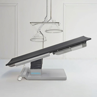 Table chirurgicale pour cathéter interventionnel en fibre de carbone, rotation 360°, compatible rayons X, avec base ultra-fine 125 mm pour C-arm, O-arm et CT mobile