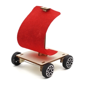 OKYN-G6506   Modelo de Coche de Madera Impulsado por Viento para Armar, Kit de Materiales para Experimentos Científicos - Product Image 2