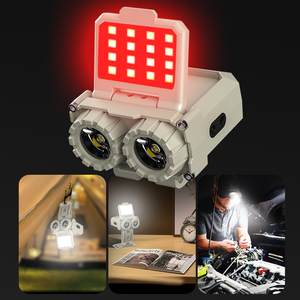 Cảm biến chuyển động ngoài trời ánh sáng USB sạc đèn pha nhỏ bán nóng có thể điều chỉnh Side <span class=keywords><strong>Led</strong></span> Đèn Pha ánh sáng màu đỏ cảnh báo <span class=keywords><strong>cap</strong></span> Clip ánh sáng - Product Image 3