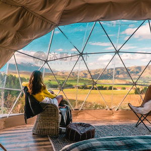 Tenda a Cupola Geodetica da 6m di Diametro per Hotel all'Aperto, Casa Glamping con Copertura in PVC per Campeggio - Product Image 1