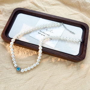 Shijia Zhengyuan Pearl Necklace AAA Grade Ocean Heart Design Elegant Collarbone Chain For Women Everyday Wear - Product Image 3