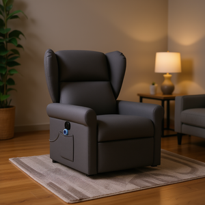 เก้าอี้นวดผ้าสีเทาเข้ม นวดได้ทั่วร่างกาย ใช้ในบ้าน แบตเตอรี่ในตัว 110 240v - Product Image 2