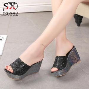 Nuovo disegno di estate delle signore sexy sandali della piattaforma delle donne tacchi alti <span class=keywords><strong>scarpe</strong></span> con <span class=keywords><strong>zeppa</strong></span> - Product Image 2