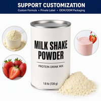 Poudre de shake protéiné personnalisé, complexe de vitamine D, mélange de boisson naturel, emballage OEM sous marque privée