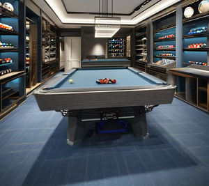 Mesa de Billar 2025, Venta Caliente, Patas de Madera Maciza, Pizarra de 25 mm, 9 pies, Color Gris, Mr. Sung - Product Image 3