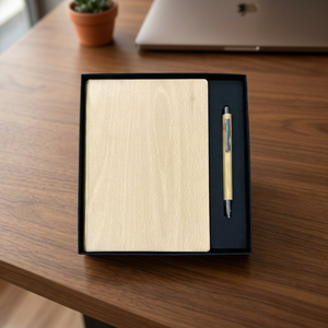 Agenda exécutif A5 en PU avec couverture rigide et stylo métallique, 100 feuilles, impression UV de qualité supérieure, coffret cadeau pour le bureau, les affaires et la profession - Product Image 3