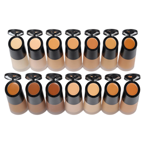 Perfect Makeup 2-in-<strong>1</strong> Cream Concealer Liquid Foundation Dark Full <strong>Coverage</strong> Long Lasting Private Label for All Skin Types Mirror - Product Image 1
