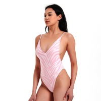 Personalizado al por mayor 1 pieza Sexy Ladies Bikini Chica joven Cintura baja una pieza Traje de baño