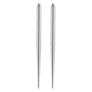 Venta al por mayor de fábrica: Joyería delicada, aretes de titanio ASTM F136 con rosca externa, <span class=keywords><strong>piercing</strong></span> de lengua, agujas de tracción médica. - Product Image 5