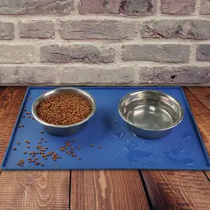 Waterproof Dog Cat Pet Feeding Mat Large Size Silicone Cat Dog Placemat Pet Food Mats Tray Bowl Mats