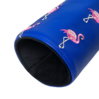 Housse de tête de club de golf motif fraise en cuir PU imperméable pour driver – Accessoires de golf amusants en gros