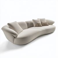 Luxuriöses Modernes 3-7-Sitzer Eck-Modulares Sofa-Set Quadratisches Samt-Wohnzimmersofa für Schule, Werkstatt, Keller OEHOME