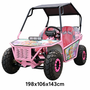 Kart <span class=keywords><strong>électrique</strong></span> à double siège avec transmission différentielle 48V <span class=keywords><strong>1000W</strong></span>, pneus à vide, idéal pour les aventures en plein air - Product Image 2