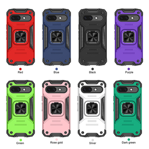 Funda de armadura a prueba de golpes para <span class=keywords><strong>Google</strong></span> Pixel 9A Pixel 9 Pro XL 8A 7A 8Pro 7Pro con soporte de anillo de Metal funda de soporte para teléfono de coche - Product Image 1
