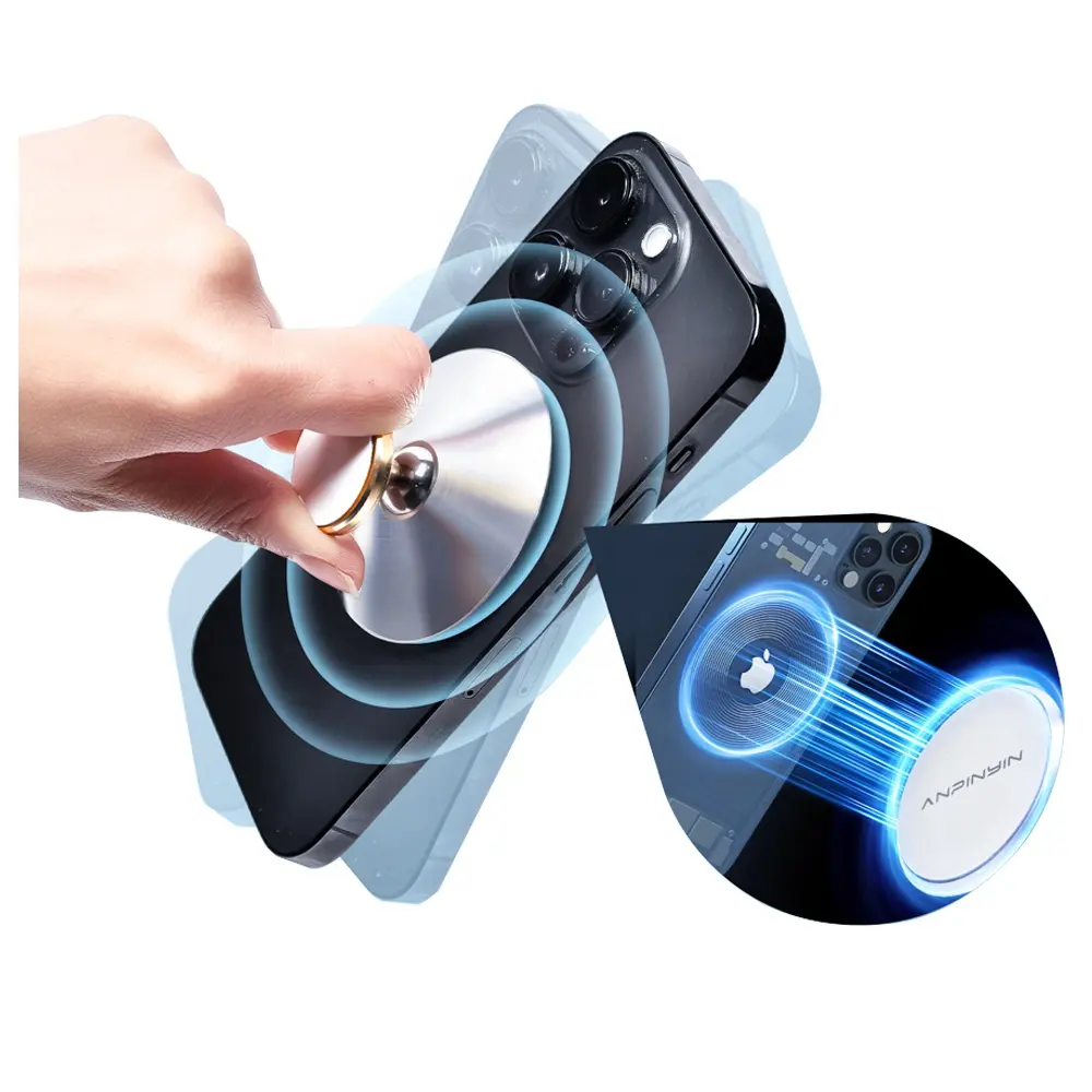 Прочный металлический крюк автомобильный магнитный держатель 360 вращения Регулируемый N52 Сильный магнитный держатель телефона для автомобильного вентиляционного отверстия