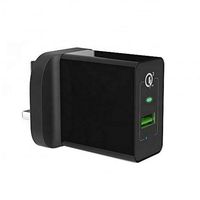 Chargeur rapide 18W QC 3.0 à port unique USB, modèle le plus vendu, adaptateur de voyage pour téléphone avec certificats CE, FCC et RoHS