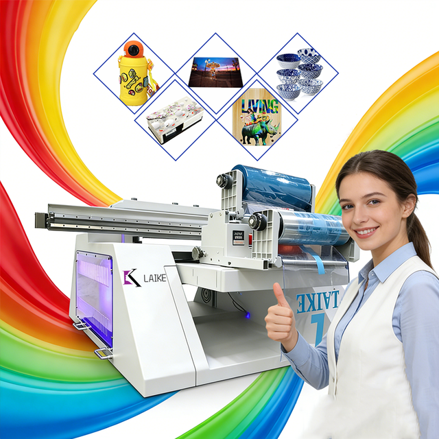 Oem Manufacturer Custom Logo Luxury 6090 UV DTF Printer Three-in-one Multifunctional A2 A3 3D High Quality DTF Printer