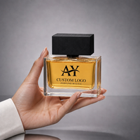 Flacon de parfum vide personnalisé de 30 ml, 50 ml, 100 ml, contenant en verre rectangulaire transparent avec bouchon en bois noir
