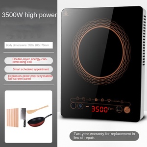 Placa de Inducción de Doble Quemador de Alta Calidad con Certificación CE y CB, 500W, Superficie de Hierro Fundido Portátil, Eficiencia Energética Clase A, Uso en Hoteles - Product Image 3