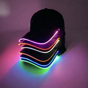 Casquette de baseball LED lumineuse pour performance hip-hop sur scène, accessoires de fête rave, chapeau de fête scintillant personnalisé pour festival et club - Product Image 3