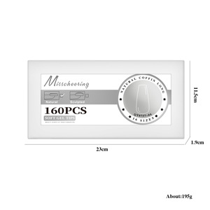 Capsules d'Amandes d'Amandes Françaises, 20 Tailles, Arc Courbé, Couverture Complète, Faux Ongles, Faux Ongles, Conception de Doigt Carré - Product Image 6