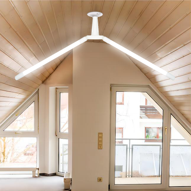 60W  Collapsible Linkable 5000K Led Triproof Warehouse Mini Batten Line Light 120CM Linear Strip Lamp Fixture Shop Light