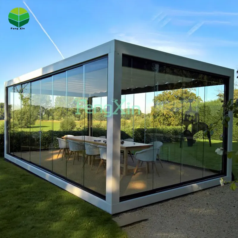 Kit de sistema de telhado gazebo pergola, para uso externo, tamanho personalizado, jardim, gazebos