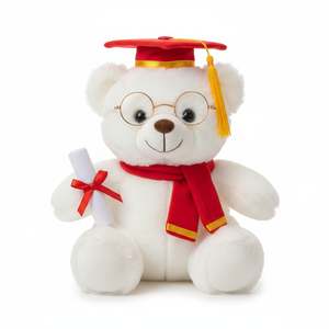 Oso de Graduación Blanco de 8 Pulgadas, 72 Piezas/Caja, Artículos para Fiestas - Product Image 3