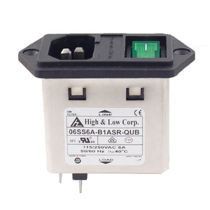 Mini-versione di alimentazione modulo di ingresso IEC 320 C14 EMI Filtro rocker Switch Fuse Holder 4.8 - Product Image 5