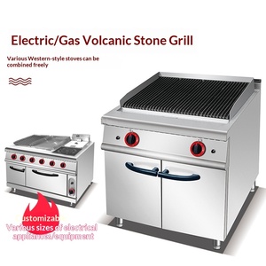 Parrilla de Barbacoa Comercial de Acero Inoxidable con Calentamiento a <span class=keywords><strong>Gas</strong></span> <span class=keywords><strong>y</strong></span> <span class=keywords><strong>Piedra</strong></span> Volcánica, Equipo de Cocina para Restaurantes, Barbacoa Portátil - Product Image 6