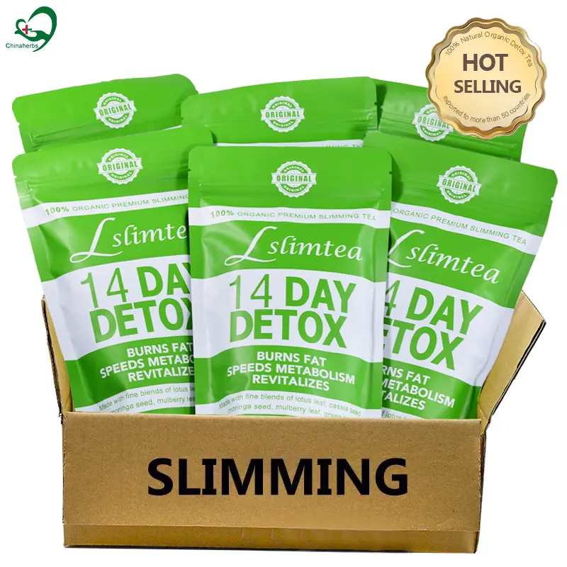 Private Label organic 14 Days Detox slimming Tea Slim Flat Tummy herbal fast weight Loss products bags natural green the minceur