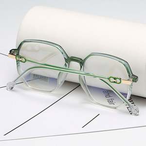 Gafas de Computadora con Marco Cuadrado Grande TR90 Retro de Moda 2025 para Mujer, Gafas Anti Luz Azul para Miopía - Product Image 3