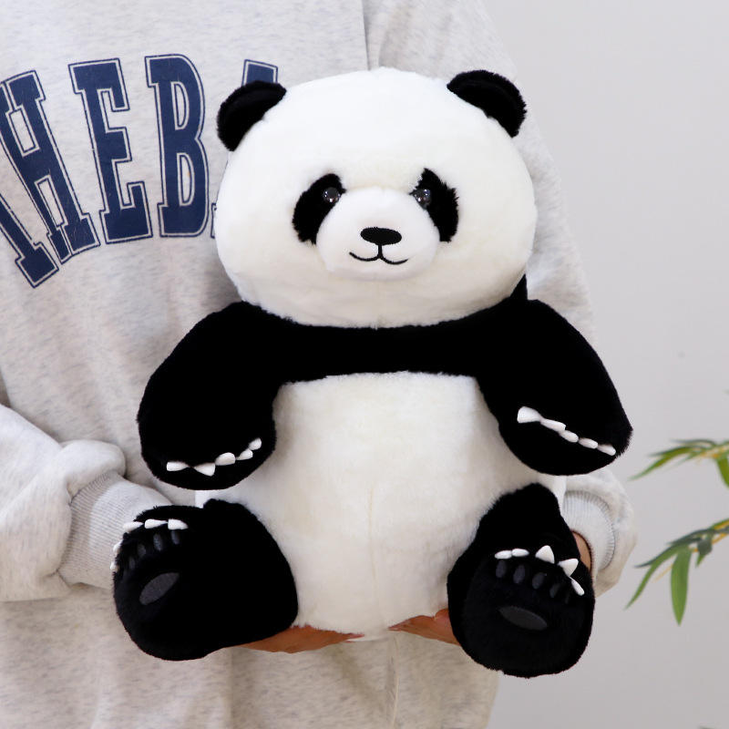 Mengai Cute Panda Doll Good-Looking Plush Toy with PP Cotton Filling Birthday Gift for Girlfriend