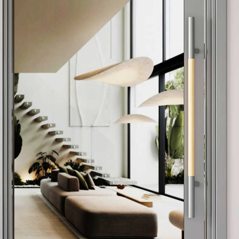Argent brossé + couleur bois