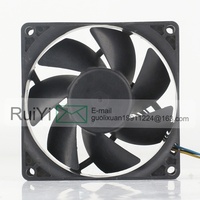 Delta 5V 24V 48V DC12V 0.51A AC EC 8025 80X80X25MM 8CM 4 fils Contrôle de température Châssis d'ordinateur Onduleur AFB0812SH Coolingfan