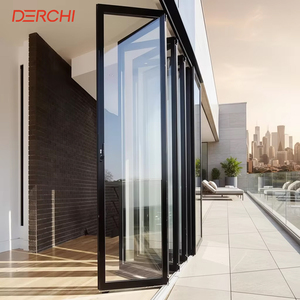 Derchi Duits Standaard Aluminium Vouwdeuren Warmte-Isolatiesysteem Bifold Accordeon Deur - Product Image 1