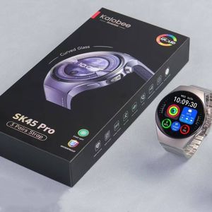 Montre connectée SK45 Pro New Watch 5 pour hommes et femmes, haute qualité, 3 bracelets, écran AMOLED 1,53 pouces, étanche IP68, appels Bluetooth, Kalobee - Product Image 1