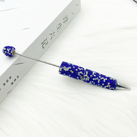 Keluaran baru AB berlian imitasi warna untuk manik-manik mutiara 1.0mm pena pulpen plastik untuk DIY perhiasan membuat Logo promosi