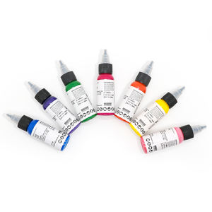 Органические чернила для тату оптом, набор для временного аэрографического боди-арта, цвет Triple Black, 30 мл, для машинок для татуировок - Product Image 5