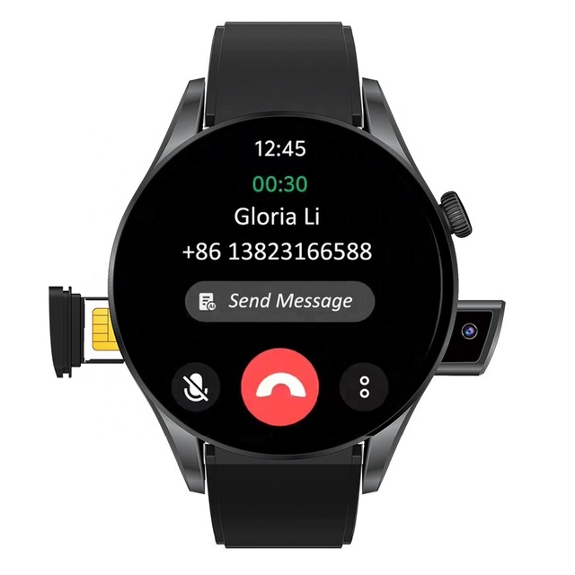 New Arrivals High Quality SIM Card Slot Mobile Watch Smart Camera Phone Calling Heart Rate Sport Reloj Smart Watch 2026 with Sim