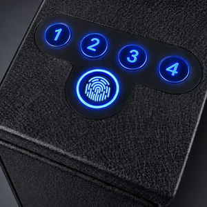 Caja Fuerte para Armas con Triple Desbloqueo por Huella Dactilar, Teclado, Código y Llave, Acceso Rápido, Acero, <span class=keywords><strong>Directo</strong></span> de Fábrica - Product Image 3