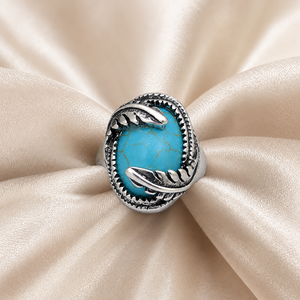 Anello Vintage con Motivo a Foglia per Donne, Stile Retrò, Design Creativo, Accessorio per Dito - Product Image 3